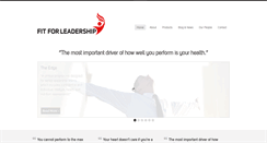 Desktop Screenshot of fitforleadership.net